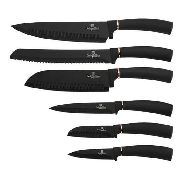 Berlinger Haus 6-teiliges Messerset Black Rose Collection