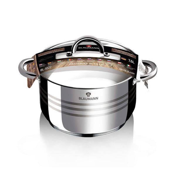 Pentola Blaumann con coperchio 7,6L Ø 26cm Linea Gourmet
