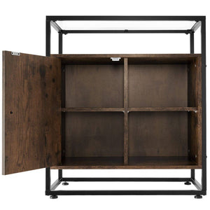 Kommode Conventry 70x38x80,5cm Industrial dunkelbraun