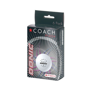 DONIC Tischtennisball P40+ weiss 6 Stk. (1Stern)