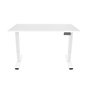 Bureau Contini réglable en hauteur 1,4 x 0,8 m blanc / cadre