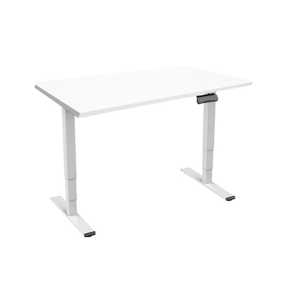 Bureau Contini réglable en hauteur 1,6 x 0,8 m blanc / cadre