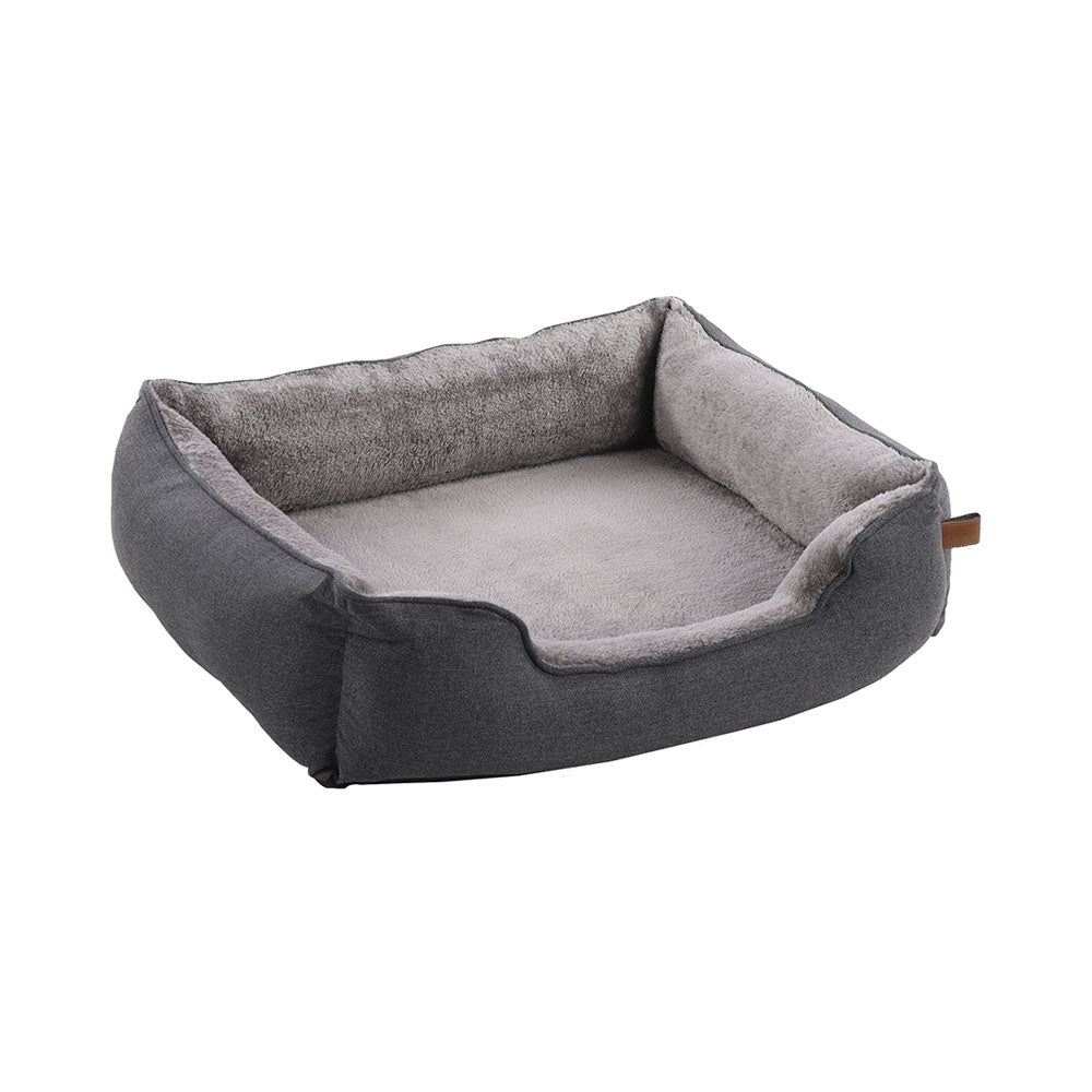 Flamingo basket Carlota grey M