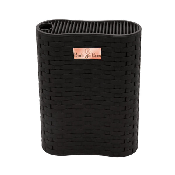 Berlinger Haus 7-teiliges Messerset mit Messerblock Black Rose Collection