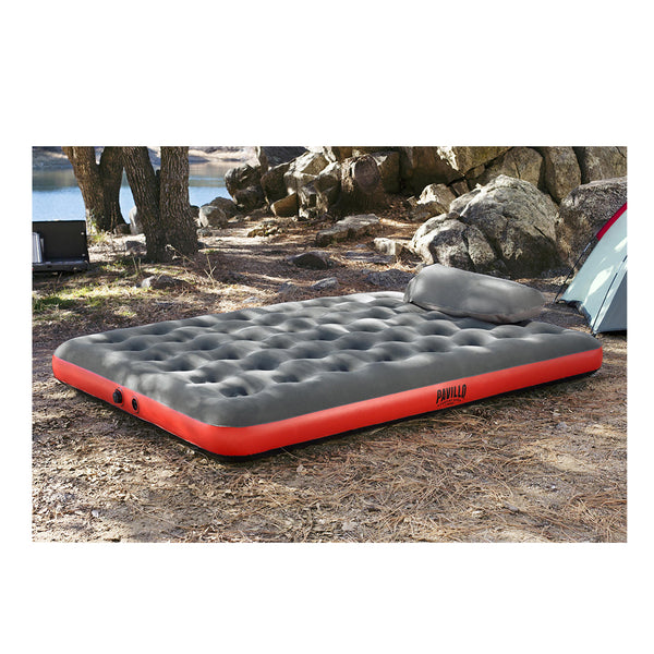 Bestway Pavillo Luftbett mit Kissenpumpe Roll & Relax 203x152x22cm