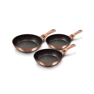 Berlinger Haus set di padelle Ø 20/24/28cm Metallic Line Rose Gold Edition