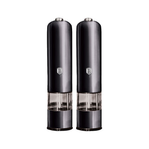 Berlinger Haus Elektrische Pfeffer- und Salzmühle 2er-Set Carbon Pro Edition