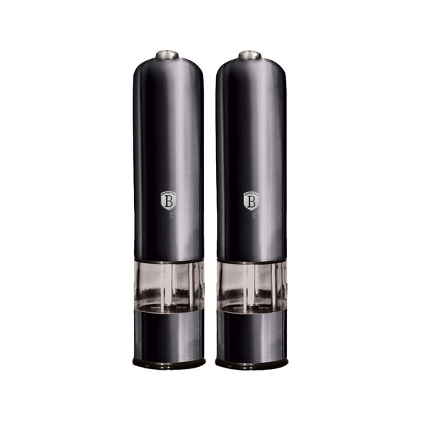 Berlinger Haus Elektrische Pfeffer- und Salzmühle 2er-Set Carbon Pro Edition