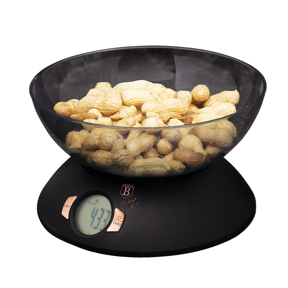 Bilancia da cucina con ciotola Berlinger Haus, collezione Black Rose
