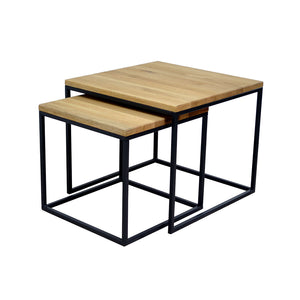 CONTINI Couchtisch quadrat 2tlg.