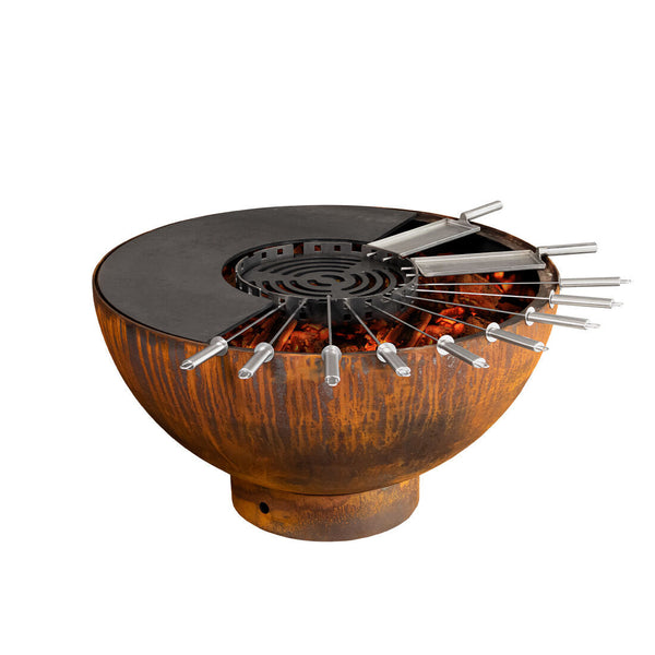 Mr. Grill Feuerschale mit Grillring und Zubehör