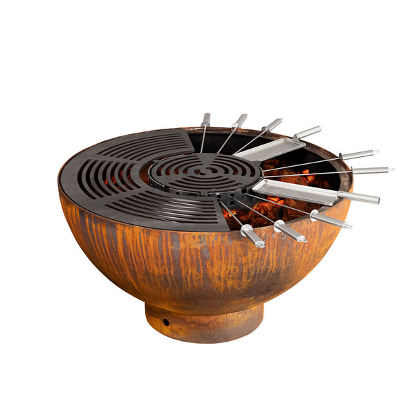 Mr. Grill Feuerschale mit Grillring und Zubehör