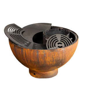 Mr. Grill Feuerschale mit Grillring und Zubehör