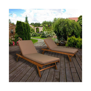 Contini Sonnenliege mit Kissen Taupe