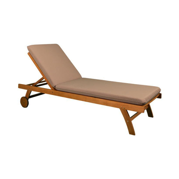 Contini Sonnenliege mit Kissen Taupe
