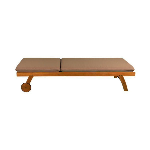 Contini Sonnenliege mit Kissen Taupe