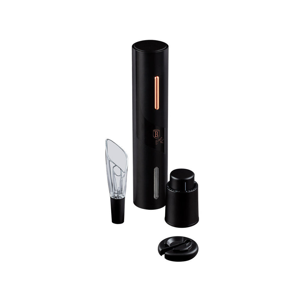 Berlinger Haus electric wine opener set, black and rose gold