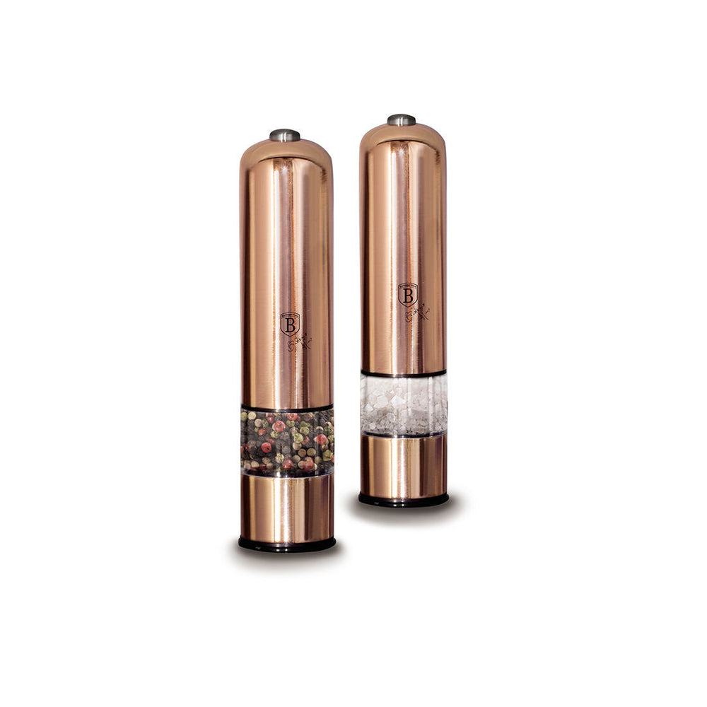Berlinger House Electric Pepper and Salt Mill 2-Piece Set Rose Gold Edition