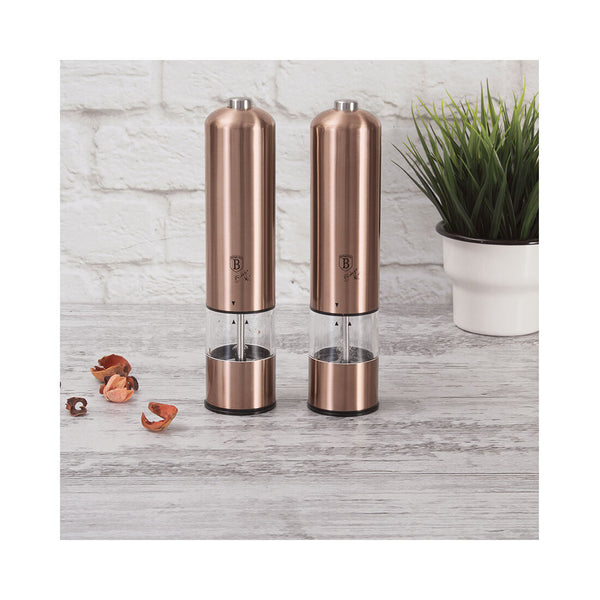 Berlinger Haus Elektrische Pfeffer- und Salzmühle 2er-Set Rose Gold Edition