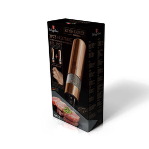 Berlinger Haus Elektrische Pfeffer- und Salzmühle 2er-Set Rose Gold Edition