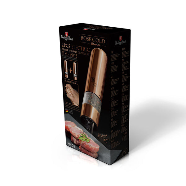 Berlinger Haus Elektrische Pfeffer- und Salzmühle 2er-Set Rose Gold Edition