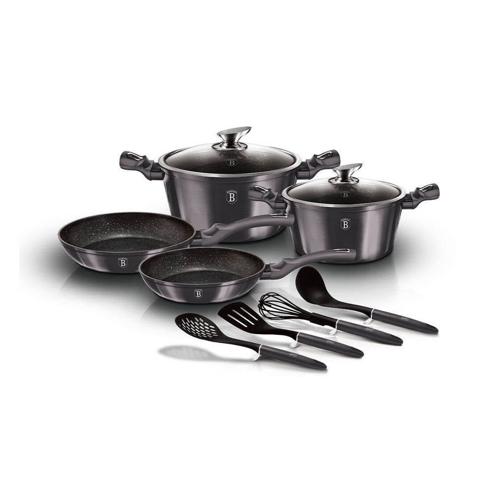 Berlinger Haus 10tlg. Kochgeschirr-Set Metallic Line Carbon Pro Edition