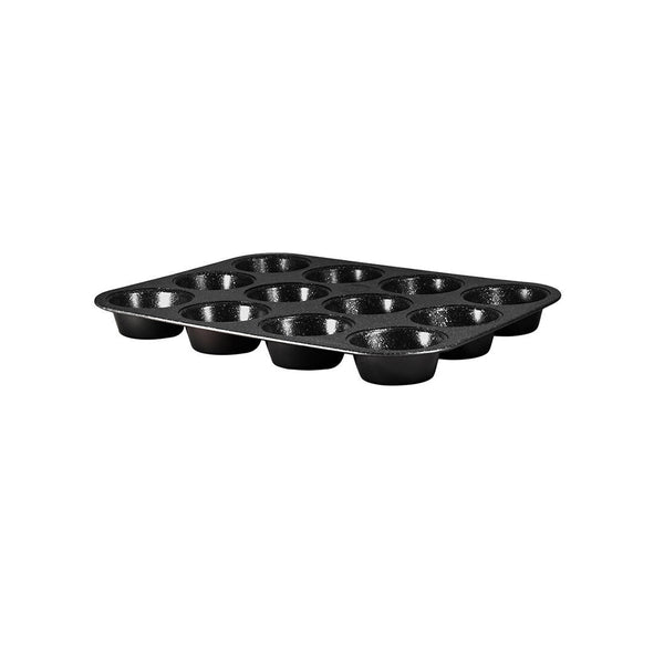 Berlinger Haus Muffin Backform für 12 Stk. 35x26.5x3cm Black Silver Collection