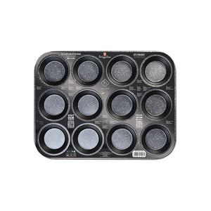 Berlinger Haus Muffin Backform für 12 Stk. 35x26.5x3cm Black Silver Collection