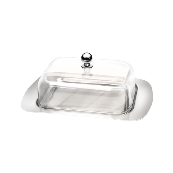 Berlinger Haus Butterdose mit Acryldeckel Black Silver Collection