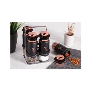 Berlinger Haus 5-tlg. Gewürzständer Black Rose Collection
