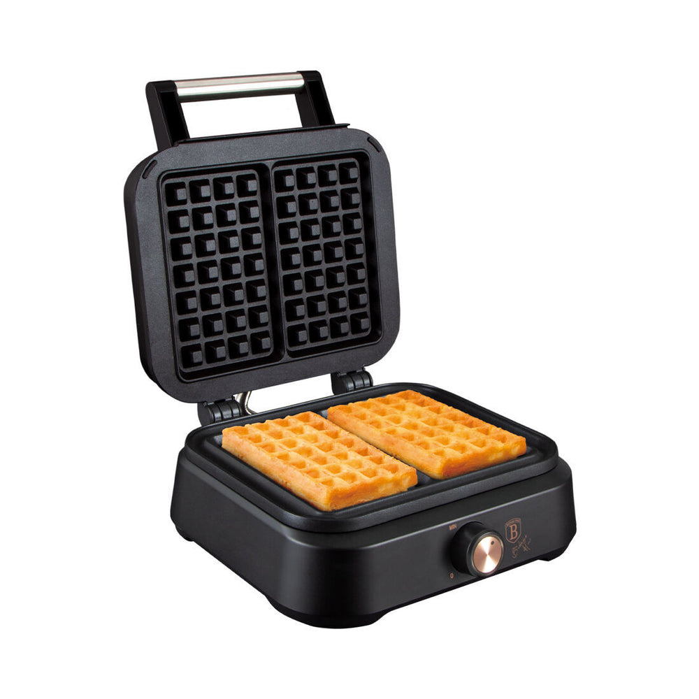 Berlinger House Belgian Waffle Iron Black Rose Collection