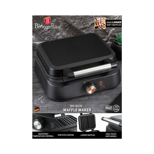 Berlinger Haus belgisches Waffeleisen Black Rose Collection