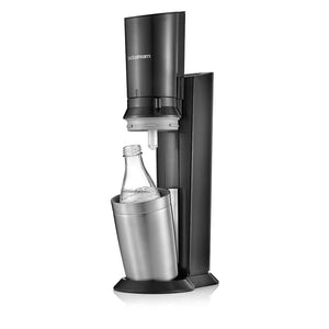 SodaStream Crystal black/metal inkl. 1 Glaskaraffen Quick Connect
