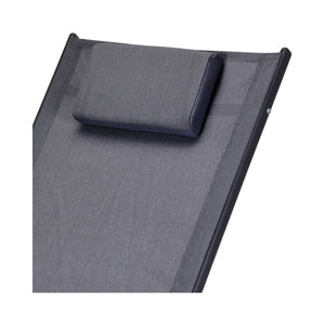 Sedia a dondolo FS-STAR con cuscino, grigio scuro