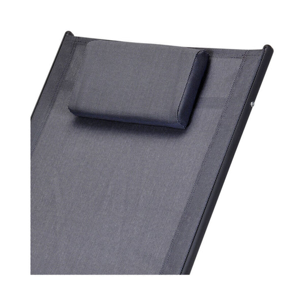 Sedia a dondolo FS-STAR con cuscino, grigio scuro