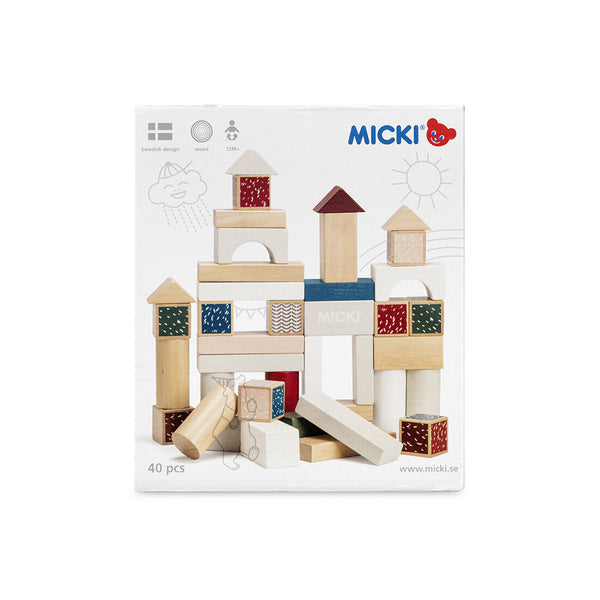 Blocchi da costruzione MICKI, 40 pezzi.