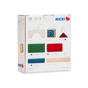Blocchi da costruzione MICKI, 40 pezzi.