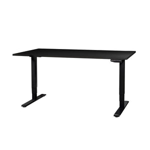 Contini höhenverstellbarer Bürotisch 1.6x0.8m schwarz / Gestell schwarz RAL 9005