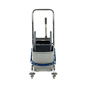 SPRiNTUS wet mop trolley with push handle and storage basket 27 L