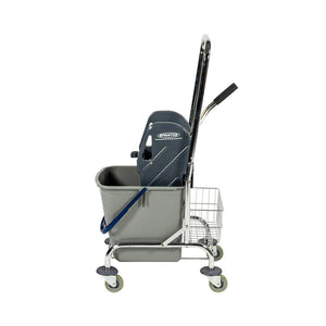 SPRiNTUS wet mop trolley with push handle and storage basket 27 L