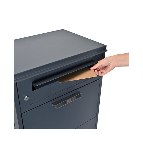 Boîte aux lettres Holmberg 50x38x112cm anthracite