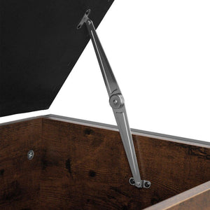 Sitztruhe Calico Industrial Holz dunkel, rustikal