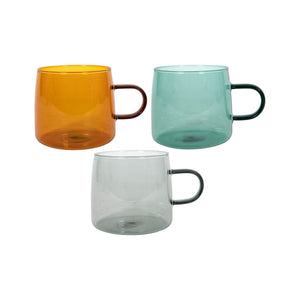Tavola Becher aus farbigem Borosglas mit Henkel 500ml 6 Stk.