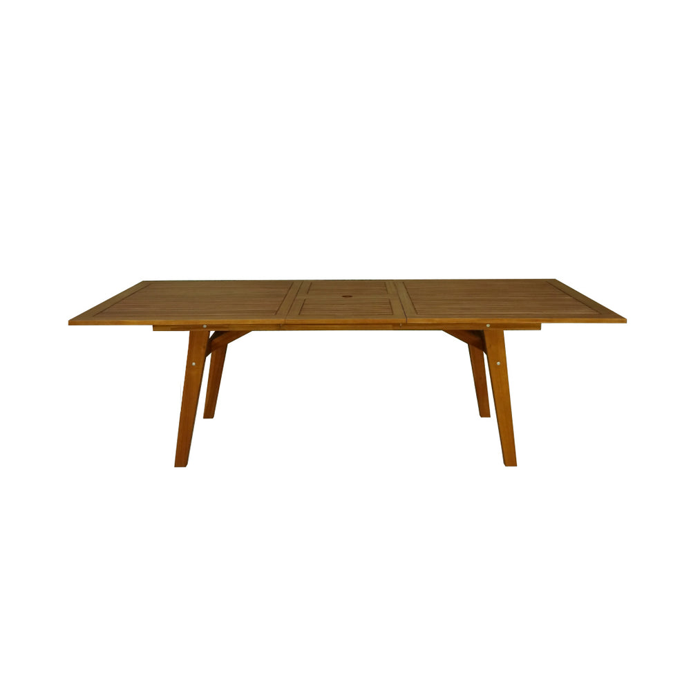 CONTINI extendable garden table 180/230x100x74cm Eucalyptus