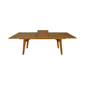CONTINI Gartentisch erweiterbar 180/230x100x 74cm Eucalyptus