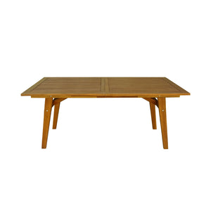CONTINI Gartentisch erweiterbar 180/230x100x 74cm Eucalyptus