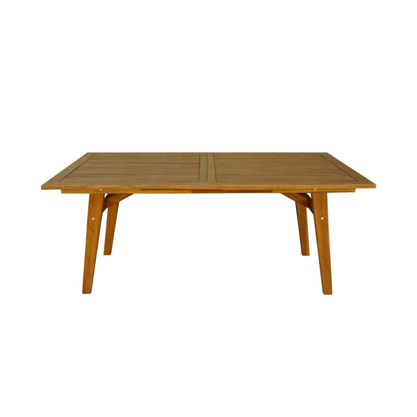 CONTINI Gartentisch erweiterbar 180/230x100x 74cm Eucalyptus