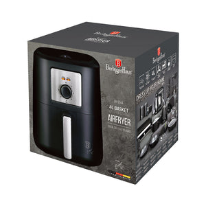 Berlinger Haus Heissluftfritteuse 4L Black Silver Collection