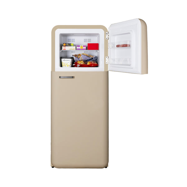 Kibernetik KSTK253 Retro Kühl-Gefrierkombination beige