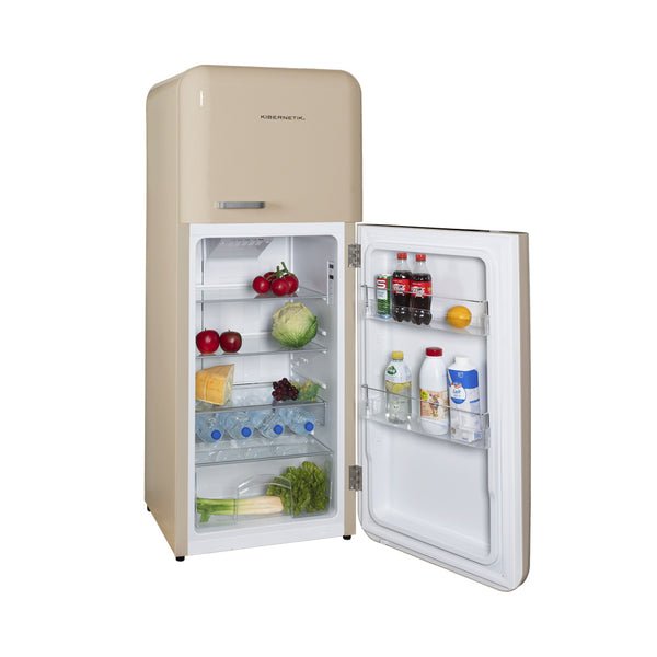 Kibernetik KSTK253 Retro Kühl-Gefrierkombination beige